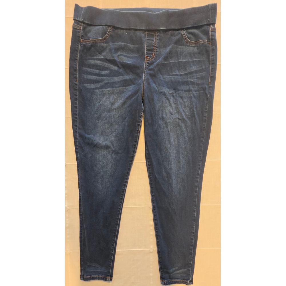 Lane Bryant High Rise Jegging Dark Wash Pull On Denim Pants Size 20